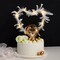 Warm White Real Feathers Adjustable Light Up LED Cake Topper Party Decorations